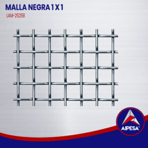MALLA NEGRA 1 X 1 LAM-2525B
