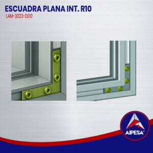 ESCUADRA PLANA INT. R10  LAM-3023-DE10