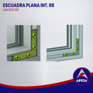 ESCUADRA PLANA INT. R8  LAM-3023-DE8