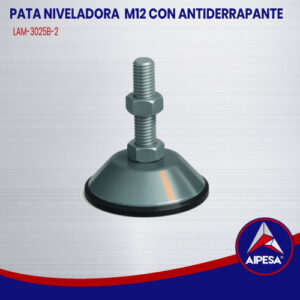PATA NIVELADORA  M12 CON ANTIDERRAPANTE  LAM-3025B-2