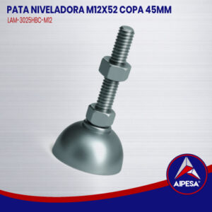 PATA NIVELADORA M12X52 COPA 45MM  LAM-3025HBC-M12