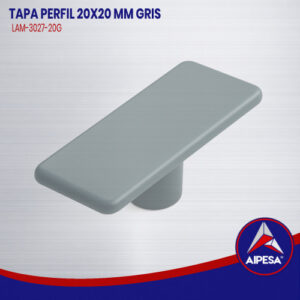 TAPA PERFIL 20X20 MM GRIS  LAM-3027-20G