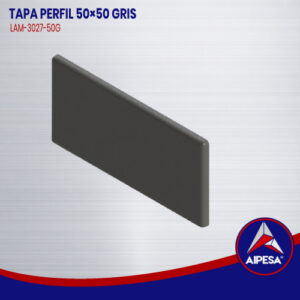 TAPA PERFIL 50X50 GRIS  LAM-3027-50G