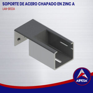 SOPORTE DE ACERO CHAPADO EN ZINC A  LAM-BR33A