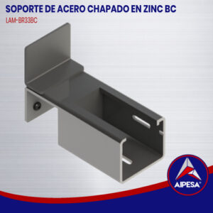 SOPORTE DE ACERO CHAPADO EN ZINC BC  LAM-BR33BC