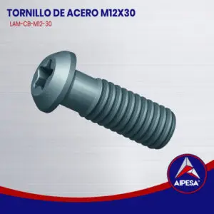 TORNILLO DE ACERO M12X30  LAM-CB-M12-30