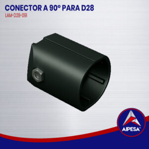 CONECTOR A 90° PARA D28 LAM-D28-091
