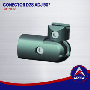 CONECTOR D28 ADJ 90°  LAM-D28-093