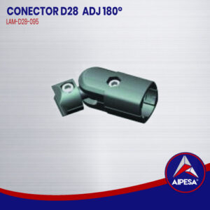CONECTOR D28  ADJ 180°  LAM-D28-095