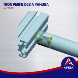 UNION PERFIL D28 A RANURA  LAM-D28-101