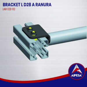 BRACKET L D28 A RANURA  LAM-D28-102