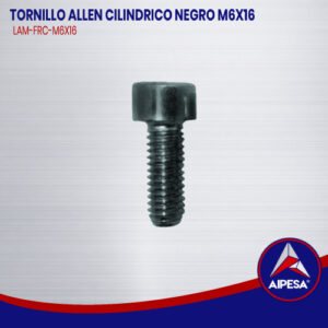 TORNILLO ALLEN CILINDRICO NEGRO M6X16  LAM-FRC-M6X16