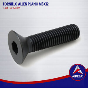 TORNILLO ALLEN PLANO M6X12  LAM-FRP-M6X12