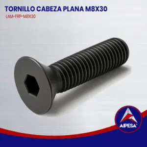 TORNILLO CABEZA PLANA M8X30  LAM-FRP-M8X30