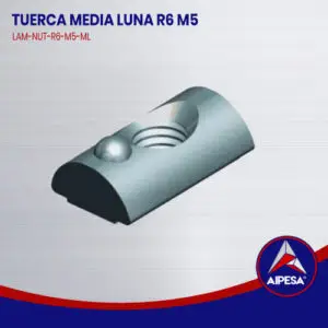 TUERCA MEDIA LUNA R6 M5  LAM-NUT-R6-M5-ML