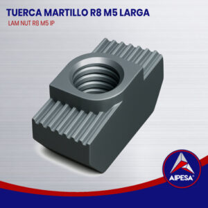 TUERCA MARTILLO R8 M5 LARGA  LAM-NUT-R8-M5-IP