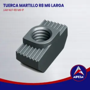 TUERCA MARTILLO R8 M6 LARGA  LAM-NUT-R8-M6-IP