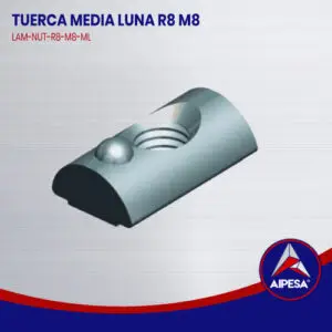TUERCA MEDIA LUNA R8 M8  LAM-NUT-R8-M8-ML