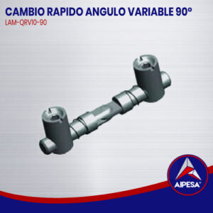 CAMBIO RAPIDO ANGULO VARIABLE 90°  LAM-QRV10-90