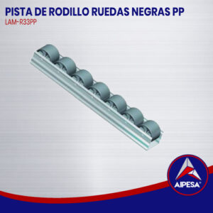 PISTA DE RODILLO RUEDAS NEGRAS PP  LAM-R33PP
