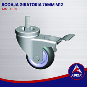 RODAJA GIRATORIA 75MM M12  LAM-RC-30