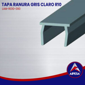 TAPA RANURA GRIS CLARO R10  LAM-RG10-090
