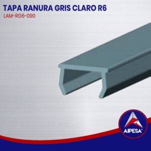 TAPA RANURA GRIS CLARO R6  LAM-RG6-090