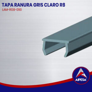TAPA RANURA GRIS CLARO R8  LAM-RG8-090