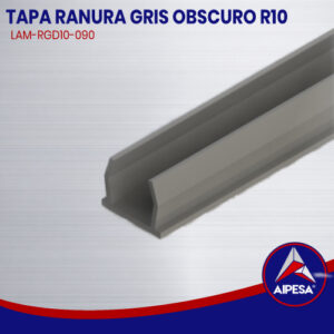 TAPA RANURA GRIS OBSCURO R10  LAM-RGD10-090