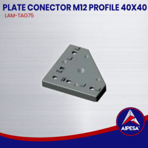 PLATE CONECTOR M12 PROFILE 40X40  LAM-TAG75