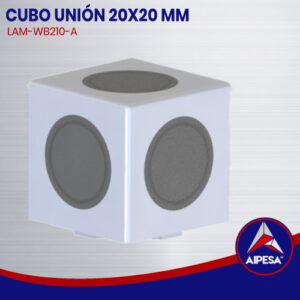 CUBO UNION 20 x 20 mm  LAM-WB210-A