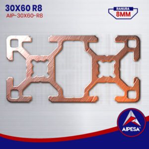 PERFIL ESTRUCTURAL 30X60 R8  AIP-30X60 R8