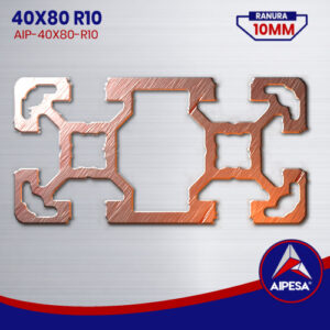PERFIL ESTRUCTURAL 40X80 R10  AIP-40X80 R10