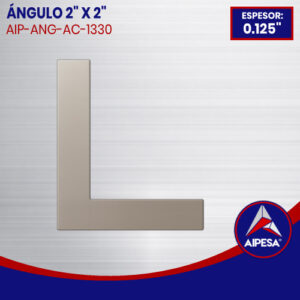 ÁNGULO DE ALUMINIO  2" X 2" DE 0.125" ESPESOR