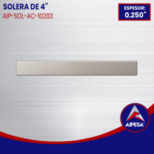 SOLERA DE ALUMINIO 4" X 0.250" DE ESPESOR