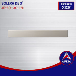 SOLERA DE ALUMINIO 3" X 0.125" DE ESPESOR