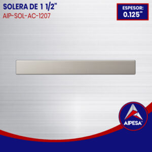 SOLERA DE ALUMINIO 1 1/2" X 0.125" DE ESPESOR