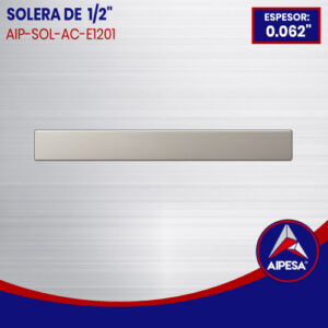 SOLERA DE ALUMINIO 1/2" X 0.062" DE ESPESOR