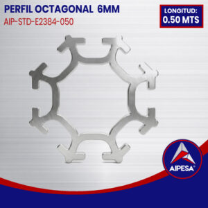 POSTE OCTAGONAL 6MM A 0.50 MTS LONG
