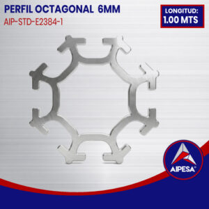 POSTE OCTAGONAL 6MM A 1.00 MTS LONG