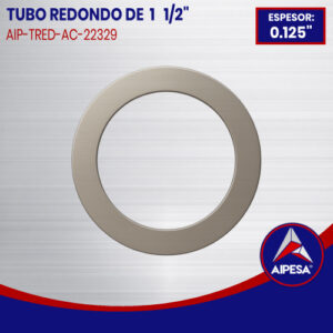 TUBO REDONDO DE 1 1/2" X 0.125" DE ESPESOR